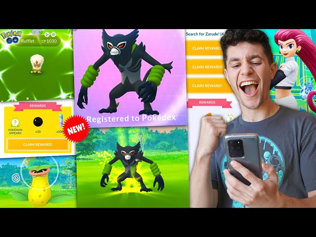 CATCHING NEW ZARUDE IN POKÉMON GO + THE BEST SHINY OF THE EVENT!