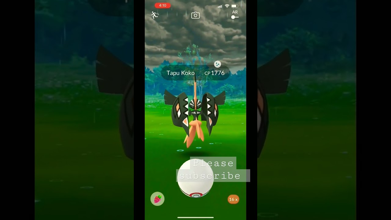 First Ever Shiny Tapu Koko Encounter in Pokemon go 🥵🥵 #shorts #shortvideo #pokemon #pokemongo #shiny