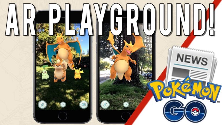 NEW AR PLAYGROUND MODE! Pokemon GO ARKit Tech Demo! Pokemon GO News Apple WWDC San Jose iOS11 AR Kit
