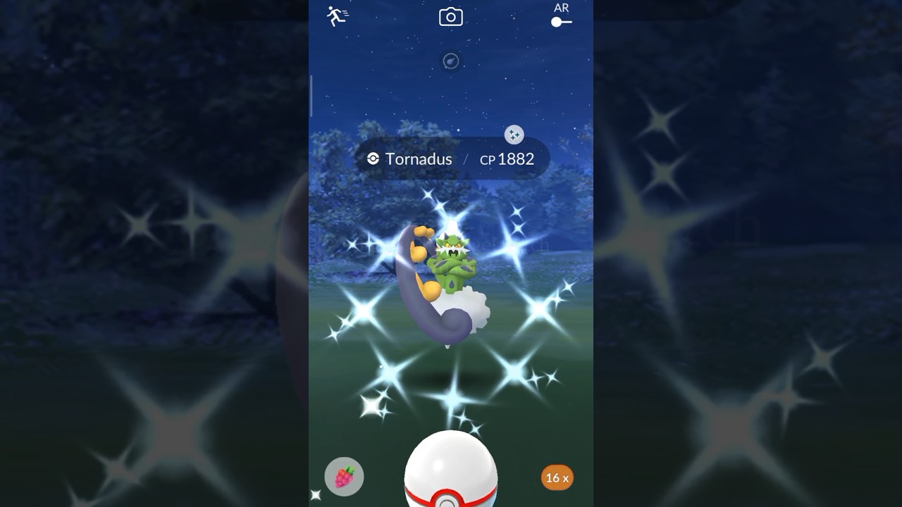 ✨Shiny TORNADUS✨ Last Ball Challenge in pokemon go #shorts