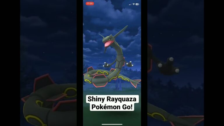 Catching Shiny Rayquaza In Pokemon Go 👑👑 #pokemon #pokemongo #shortvideo #shorts #shiny #ytshorts