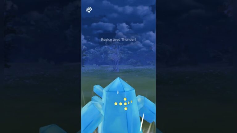 LEGACY *THUNDER* REGICE  BEST IN THE WEATHER CUP #shorts #pokemongo #gobattleleague