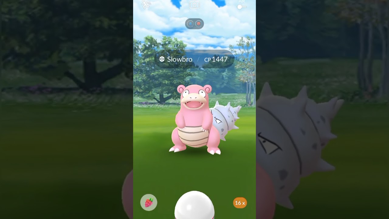 MEGA SLOWBRO Duo and Shiny mega Evolve in pokemon go #shorts #pokemongo #youtubeshorts