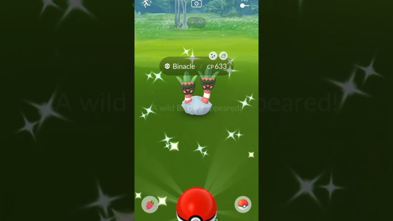 Caught  Weather Boosted Shiny Binacle during Spotlight hour in pokemon go #shorts #pokemongo