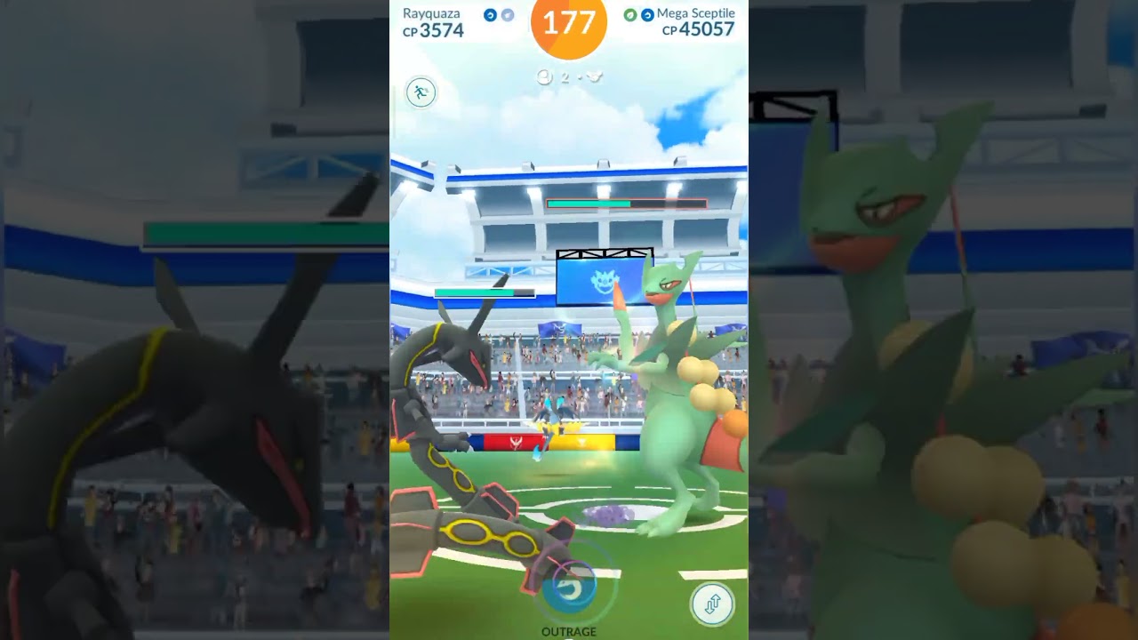 MEGA SCEPTILE DUO IN POKEMON GO #shorts #pokemongo