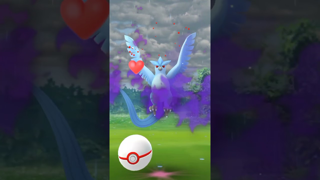 ✨SHADOW SHINY ✨ ARTICUNO CAUGHT AFTER 8 RAIDS IN POKEMON GO #shorts #pokemongo #youtubeshorts