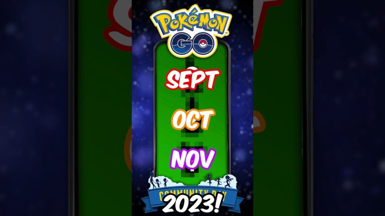 Our Future Community Day Pokémon for September, October, & November will be… #shorts #pokemongo