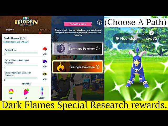 Dark Flames 🤔 (Choose a path) Pokemon Go Special Research | Pokemon Go New Event | Shiny Turtonator