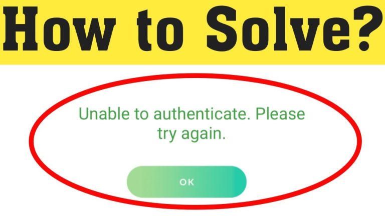 Fix unable to authenticate please try again error on Pokemon Go 2020