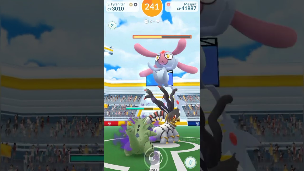 Mesprit Back in 5 Star Raid in Pokemon Go #shorts #pokemongo #laketrio