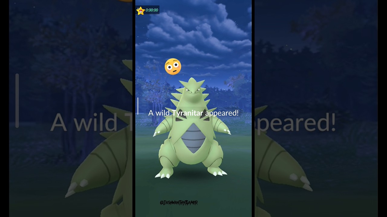 A Wild Tyanitar ❤ Pokemon in Pokemon Go #shorts #legendary #pokemongo #shortvideo #gamer #viral