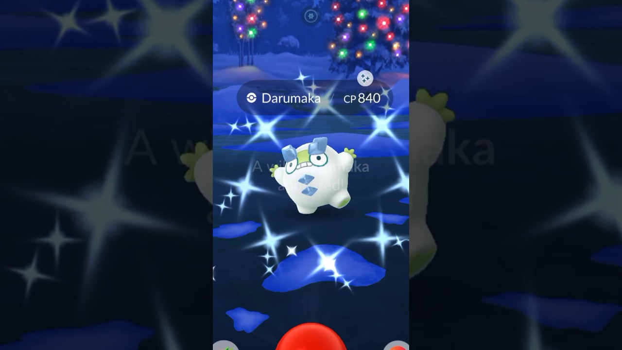 Getting Lucky With Shiny ✨Darumaka✨ #shorts #pokemongo