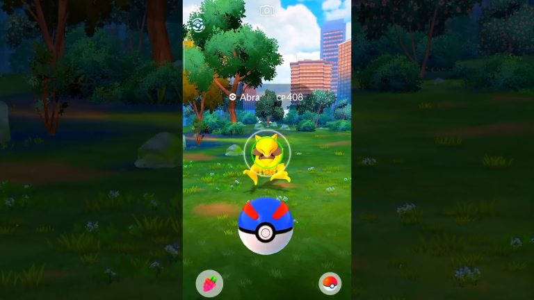 Catching Shiny Abra from Spotlight hour in Pokémon Go✨ #shorts #pokemongo #youtubeshorts