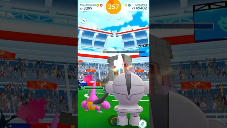 Debut Ultra Beast Stakataka Raid in Pokémon Go #shorts #pokemongo #youtubeshorts