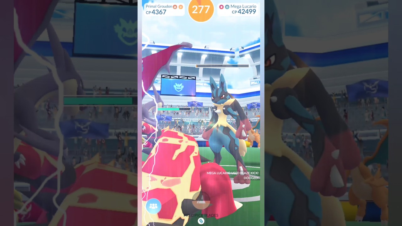 Mega Lucario Raid in Pokemon go #lucario #pokemongo #pokemon #shorts #shortsviral #shortsfeed