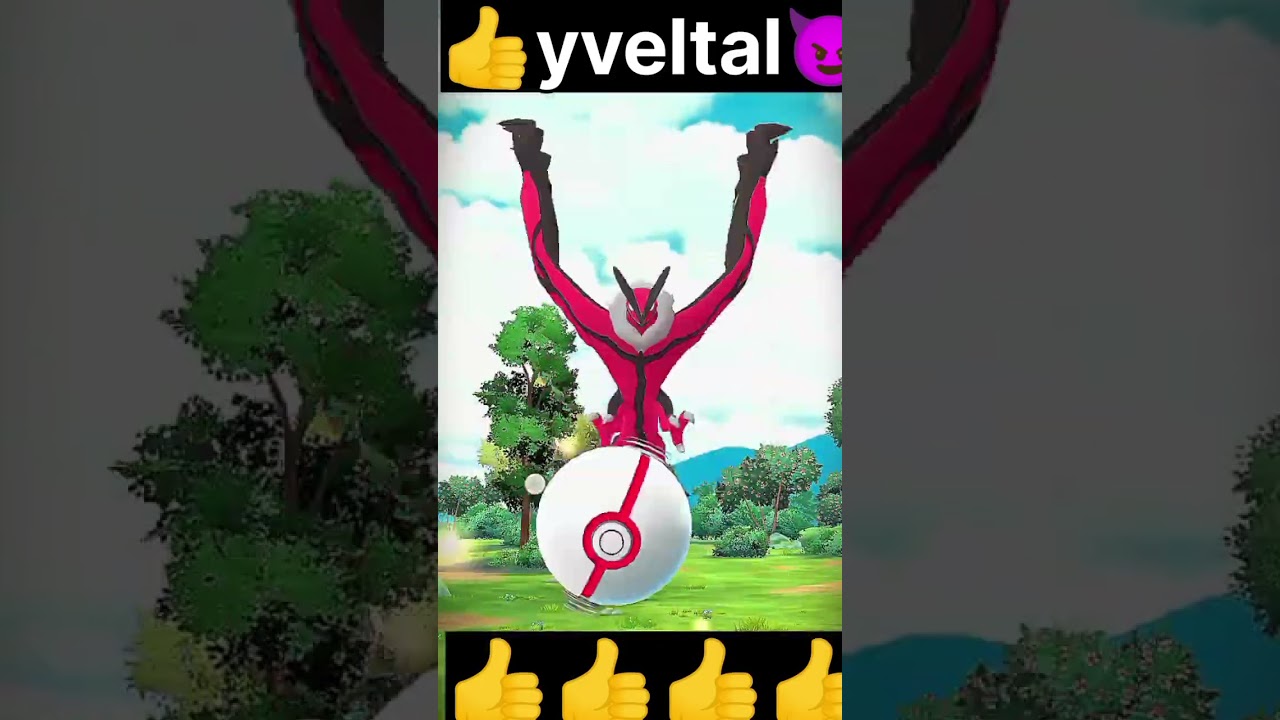 Yveltal Pokemon Raid  Battle #shortvideo #pokemongo #youtubeshorts