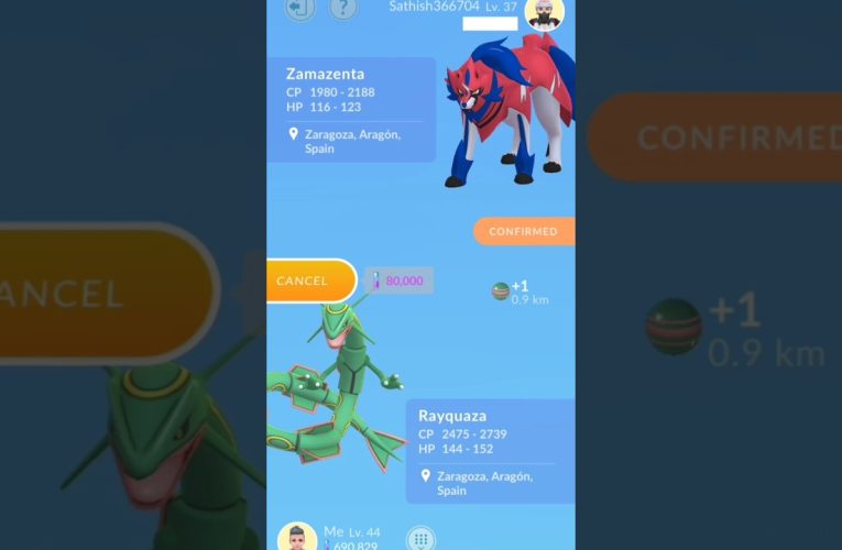 Rayquaza Trade in Pokemon go #shorts #shortsfeed #shortsviral  #pokemongo #rayquaza #pokemongame