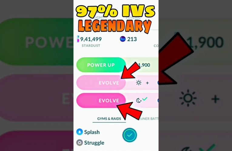 Evolving 97% IVs Legendary #PokemonGo Solgeleo