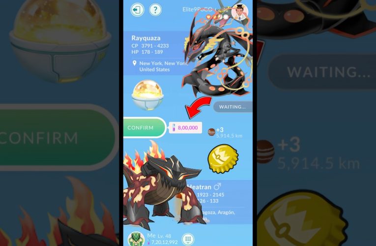 When I Got✨️Shiny Mega Rayquaza in Trade Pokemon Go