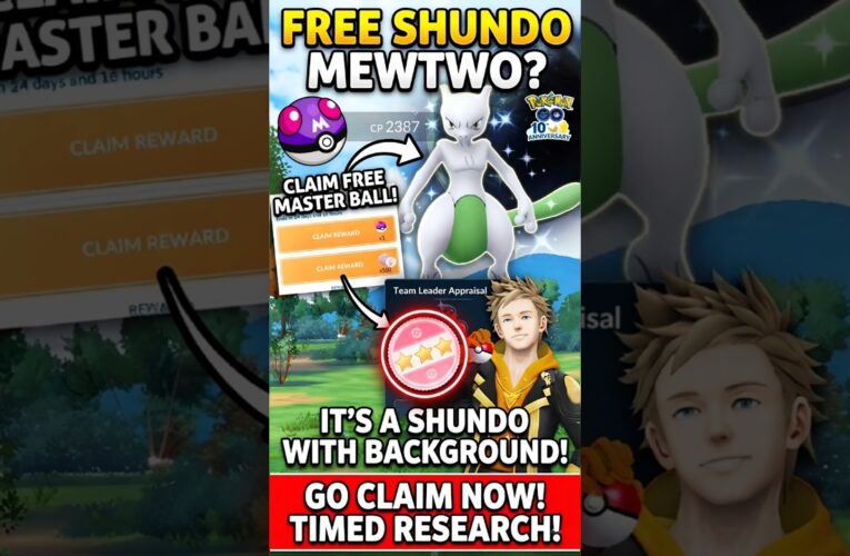OMG! FREE Background Shundo Mewtwo + Master Ball! 😱🔥 Claim NOW! #pokemongo #pokemon #shorts