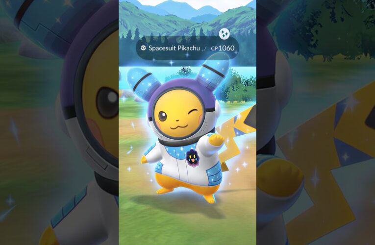 First Ever Shiny Spacesuit Pikachu in Pokemon GO!